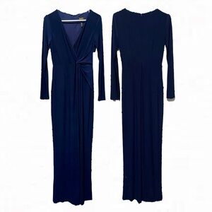 Laundry By Shelli Segal Deep Blue Long Sleeve Dress